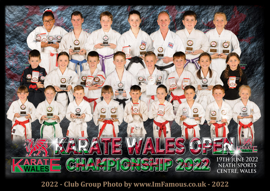 Katate Wales Open Championship 2022 - Club Team Photos - £10 & £15